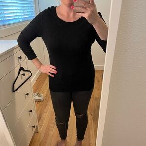 Halogen black sweater